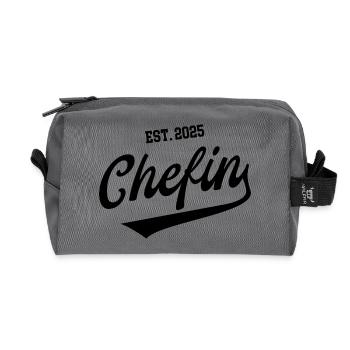 Chefin 2025 Selbstständigkeit Unternehmerin Firma - Recycelte Kulturtasche - Anthrazit - Vorne