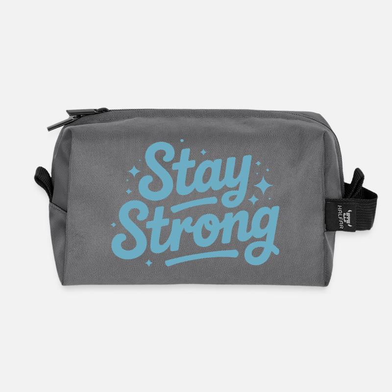 Stay Strong Drehbuch mit Stars - Recycelte Kulturtasche - Anthrazit