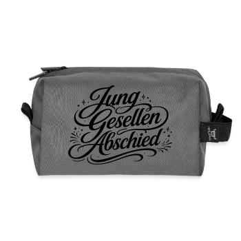 Junggesellen Abschied Jga Party - Recycelte Kulturtasche - Anthrazit - Vorne