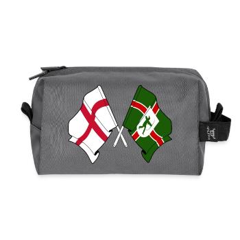 Nottinghamshire × England-Flaggen - Recycelte Kulturtasche - Anthrazit - Vorne