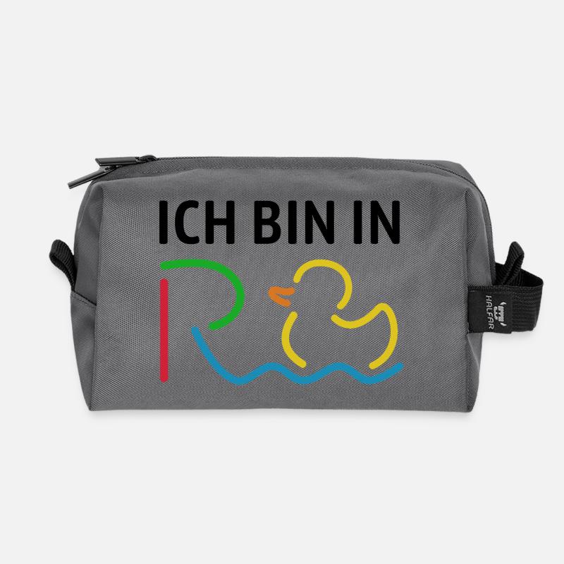  Ich bin in Rente - Ruhestand - Pension - Recycelte Kulturtasche - Anthrazit