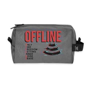 Offline - Recycled Toiletry Zip Bag - anthracite - Front