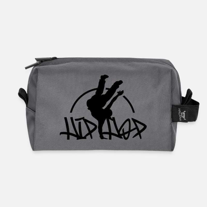 session_hiphop - Recycelte Kulturtasche - Anthrazit