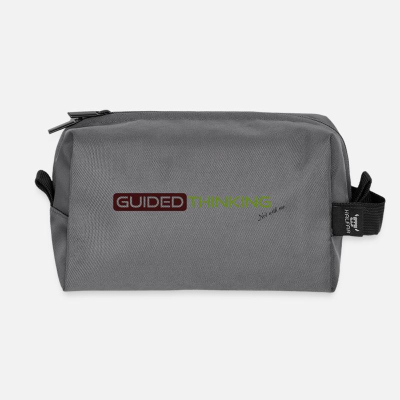 Pensée guidée - Trousse de toilette en tissu recyclé - anthracite
