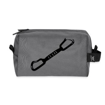 express loop - Recycled Toiletry Zip Bag - anthracite - Front