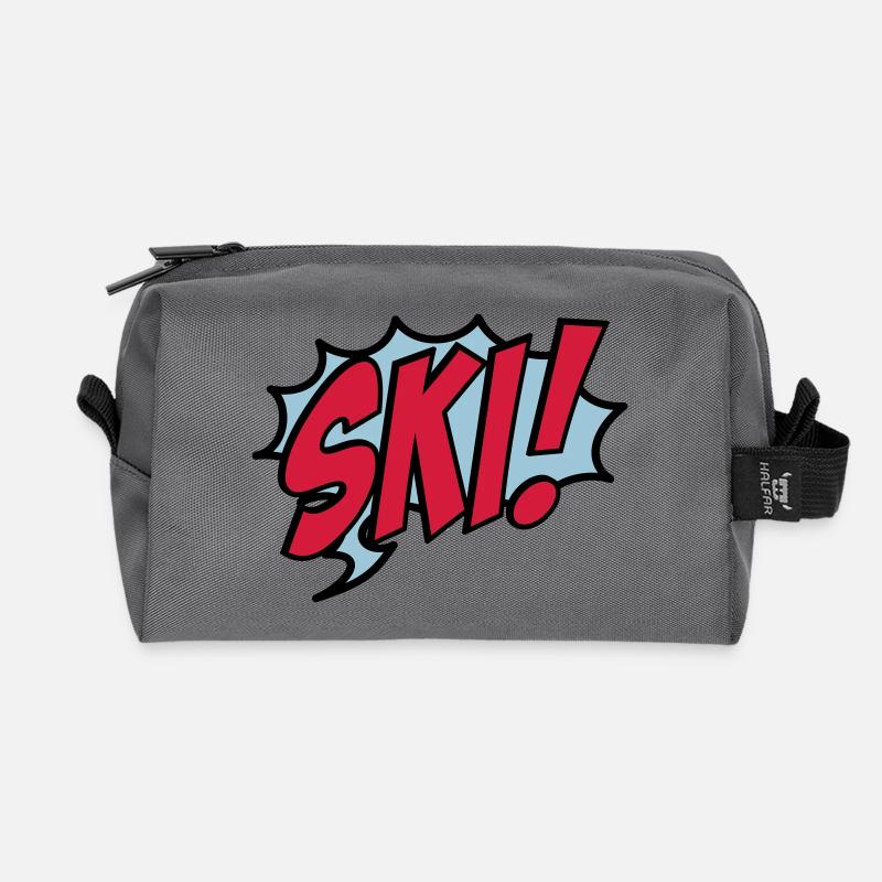 Ski - Recycelte Kulturtasche - Anthrazit