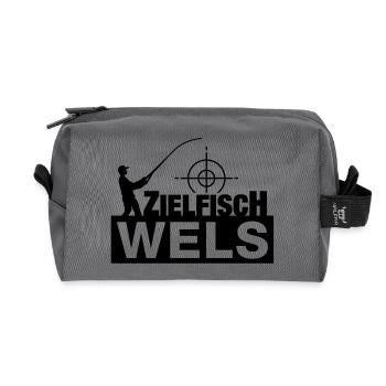 wels_zielfisch__f1 - Trousse de toilette en tissu recyclé - anthracite - Devant