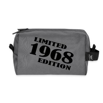 Jahr 1968 limited edition - Recycelte Kulturtasche - Anthrazit - Vorne