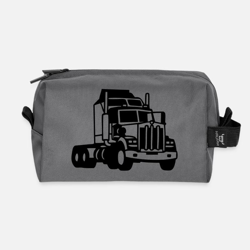 lkw - Recycelte Kulturtasche - Anthrazit