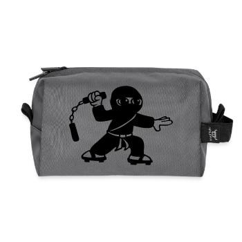 ninja - Recycelte Kulturtasche - Anthrazit - Vorne