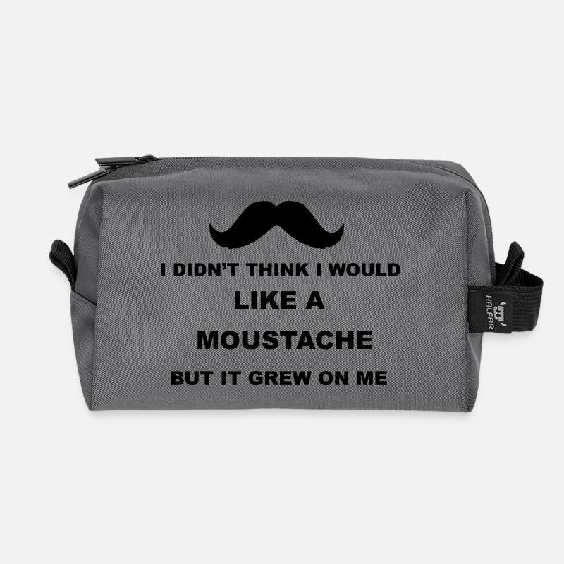 Moustache - Recycelte Kulturtasche - Anthrazit