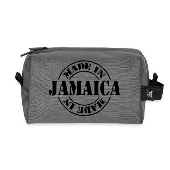 made in jamaica m1k2 - Trousse de toilette en tissu recyclé - anthracite - Devant