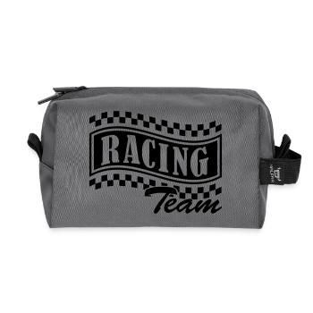 racing_team_001 - Recycelte Kulturtasche - Anthrazit - Vorne