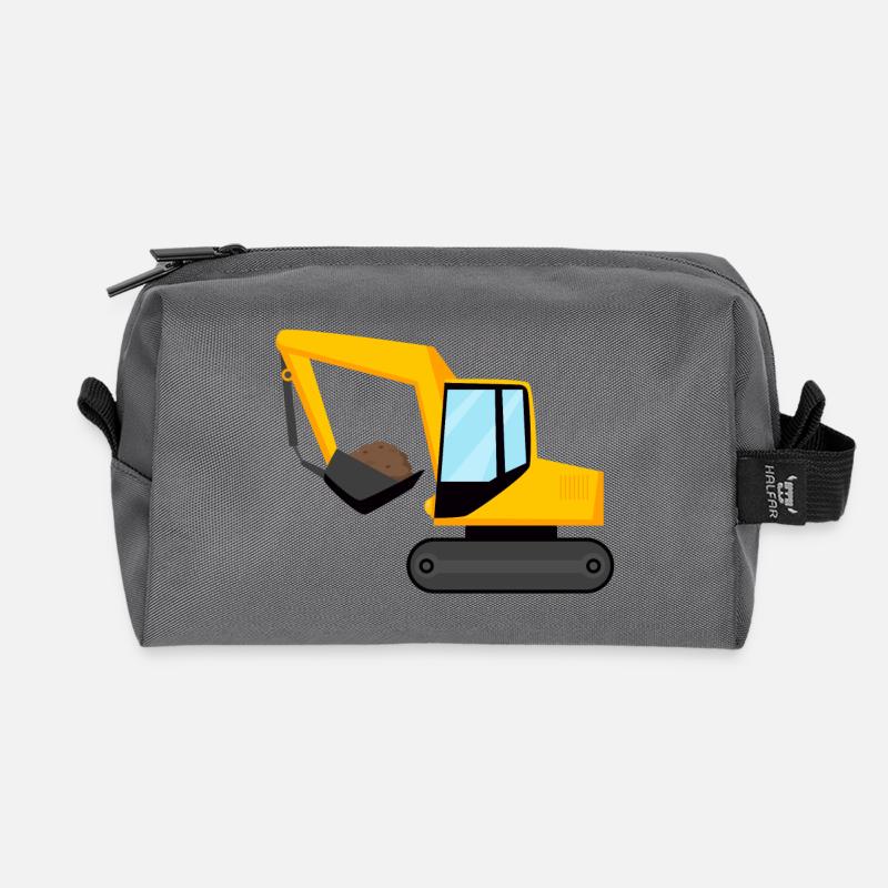 Bagger - Recycelte Kulturtasche - Anthrazit