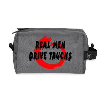 Truck - Recycled Toiletry Zip Bag - anthracite - Front