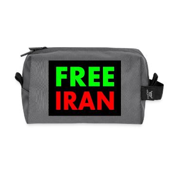 Free iran - Recycelte Kulturtasche - Anthrazit - Vorne