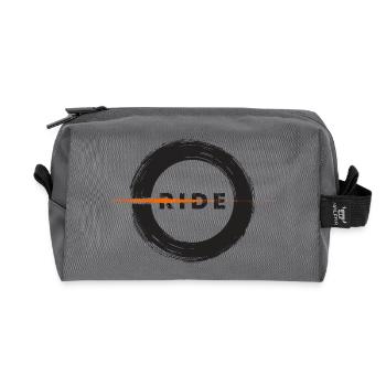 Urban Cycling - Road Art - Recycled Toiletry Zip Bag - anthracite - Front