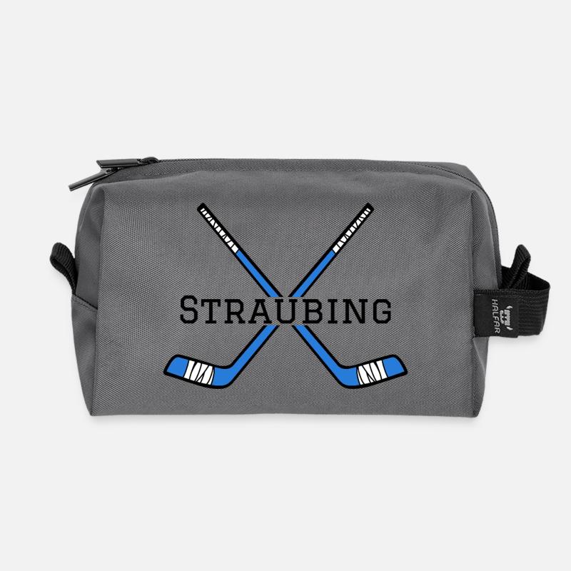 Eishockey Straubing - Recycelte Kulturtasche - Anthrazit