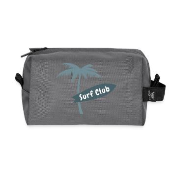 Surf Club Palm Beach Hawaii Surfboard Ocean Vibes - Trousse de toilette en tissu recyclé - anthracite - Devant