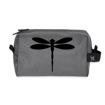 Libelle - Recycelte Kulturtasche - Anthrazit - Vorne