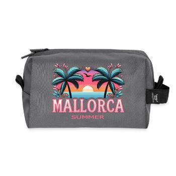 Mallorca - Recycelte Kulturtasche - Anthrazit - Vorne