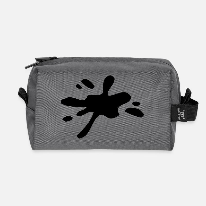 Klecks - Recycelte Kulturtasche - Anthrazit