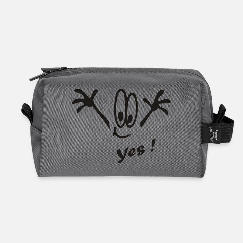 Yes ! Comic - Recycelte Kulturtasche - Anthrazit