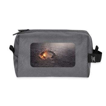 Raille de sabot dans le plancher en cendre - Trousse de toilette en tissu recyclé - anthracite - Devant