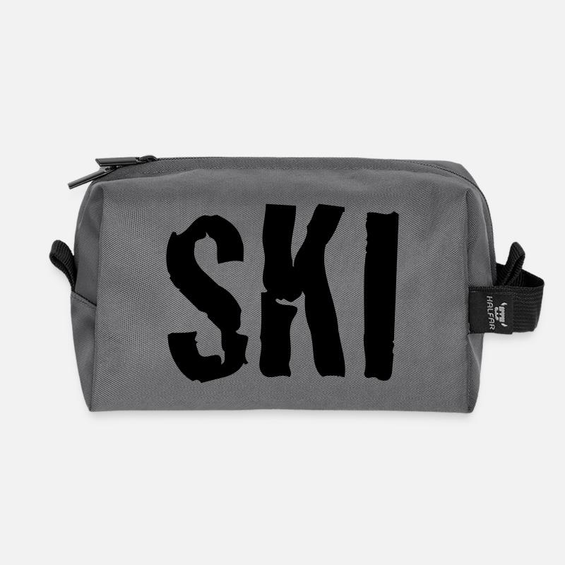 ski - Recycelte Kulturtasche - Anthrazit