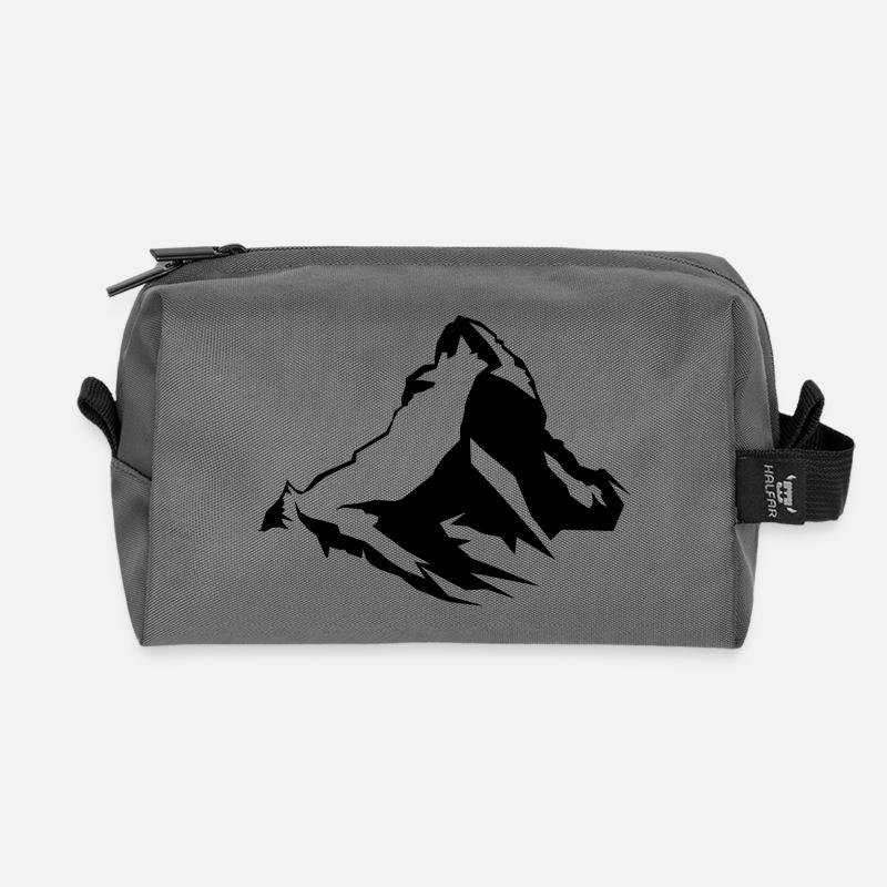 Matterhorn - T-Shirt, Schweiz - Recycelte Kulturtasche - Anthrazit