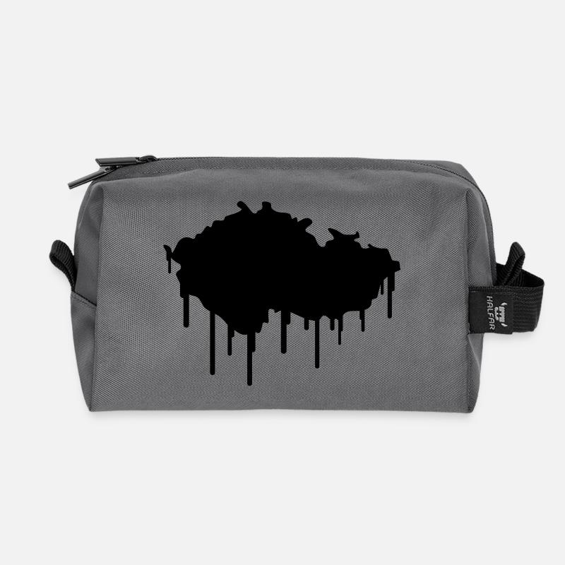 Czech Republic Graffiti - Recycelte Kulturtasche - Anthrazit