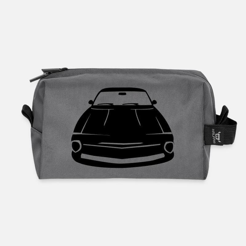 auto - Recycelte Kulturtasche - Anthrazit