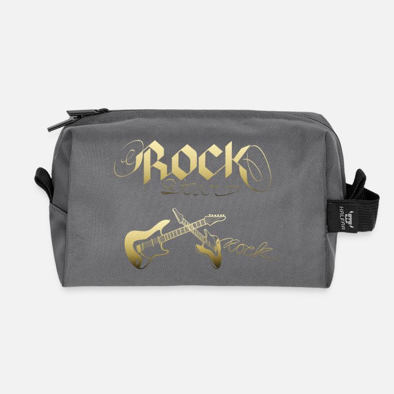 Rock Star - Recycelte Kulturtasche - Anthrazit