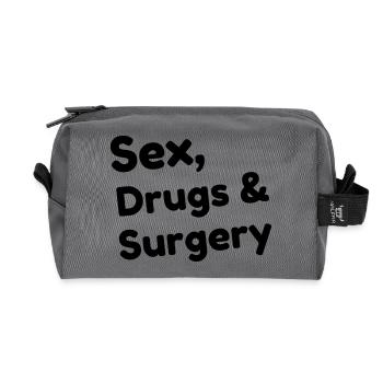 Arzt / Medizin / Chirurg / Chirurgie - Recycelte Kulturtasche - Anthrazit - Vorne