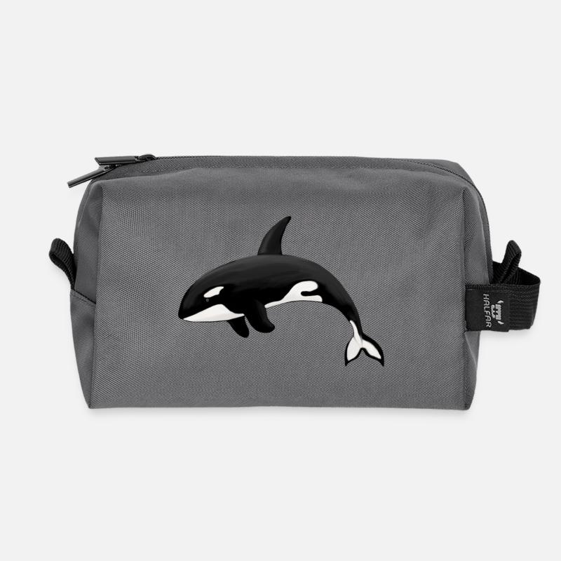 Orca Killerwal Schwertwal Orka - Recycelte Kulturtasche - Anthrazit