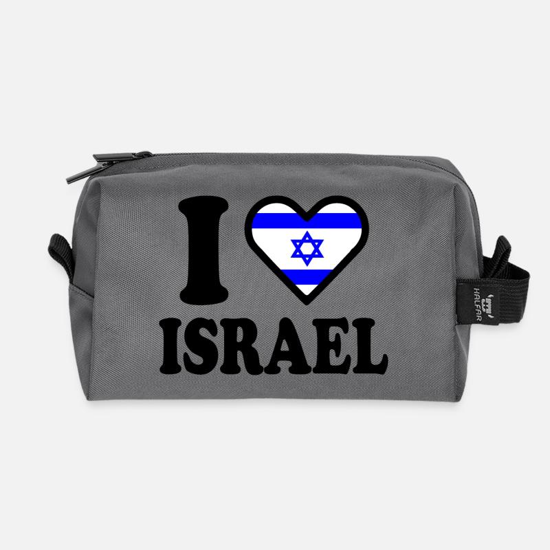 Israel - Recycelte Kulturtasche - Anthrazit