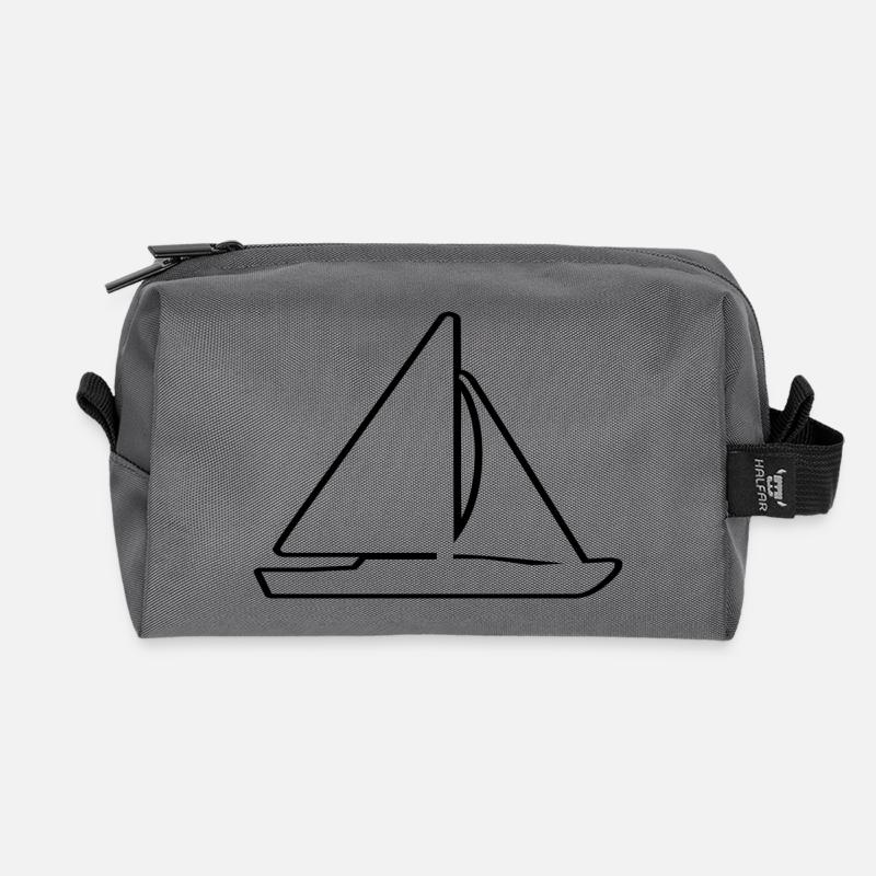 Segeln - Recycelte Kulturtasche - Anthrazit