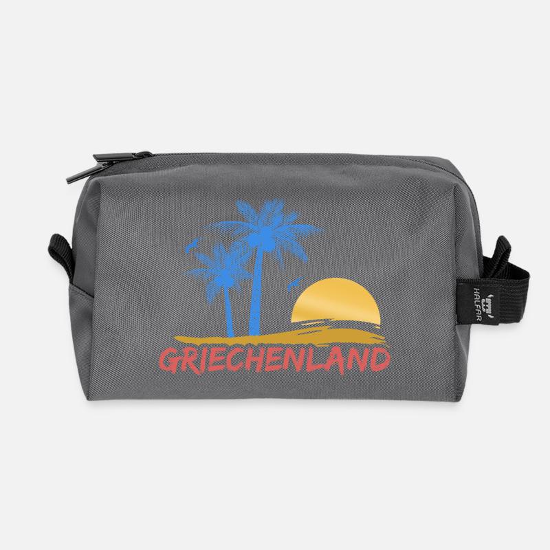 Griechenland - Recycelte Kulturtasche - Anthrazit