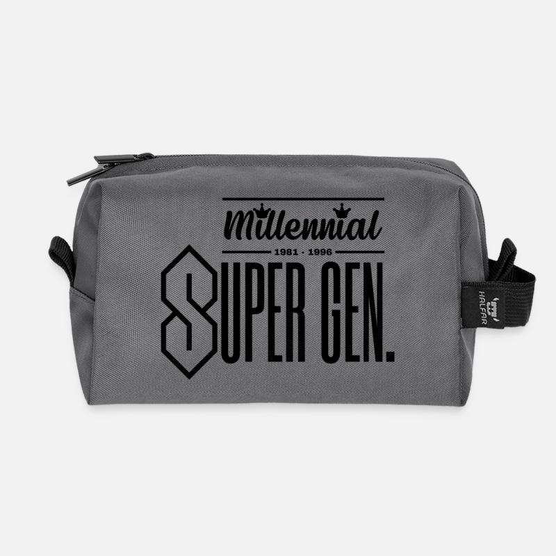 Millennial (Gen. Y) - Super Generation - Recycelte Kulturtasche - Anthrazit