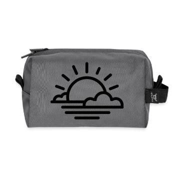 Sonnenuntergang - Recycelte Kulturtasche - Anthrazit - Vorne