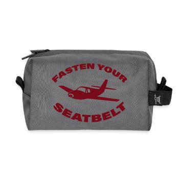 ATTACHE TA CEINTURE - Trousse de toilette en tissu recyclé - anthracite - Devant
