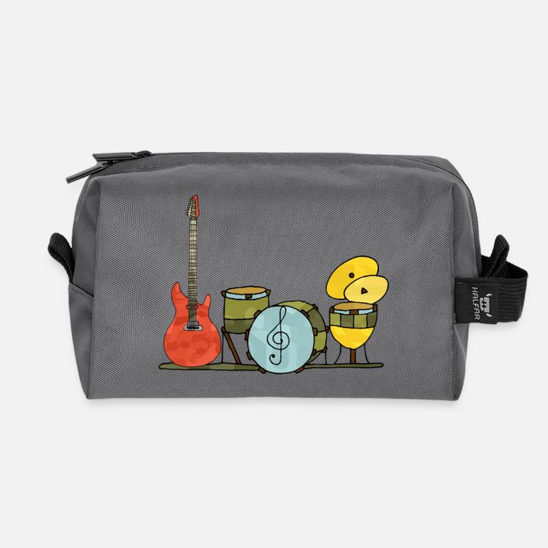 Musikinstrumente - Recycelte Kulturtasche - Anthrazit