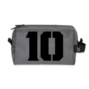 10 - Recycelte Kulturtasche - Anthrazit - Vorne