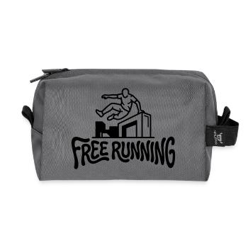 coureur libre - Trousse de toilette en tissu recyclé - anthracite - Devant