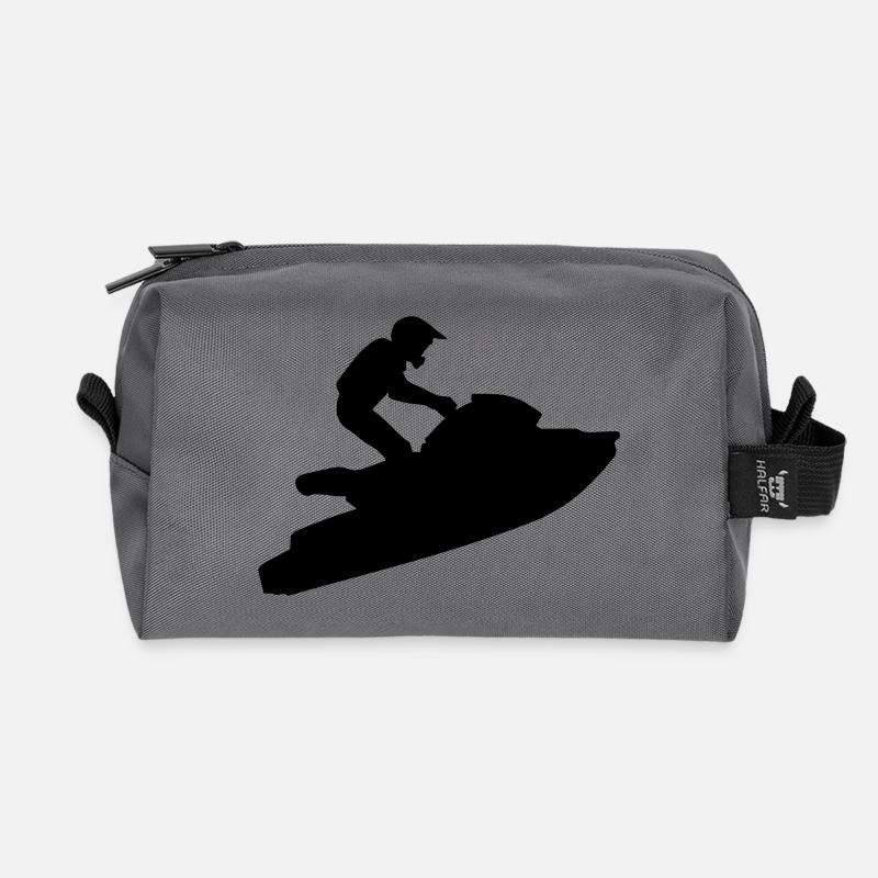 Jetski - Recycelte Kulturtasche - Anthrazit