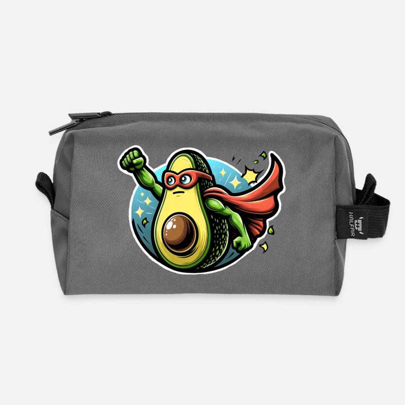 Avocadude: Verteidiger der Köstlichkeit - Recycelte Kulturtasche - Anthrazit
