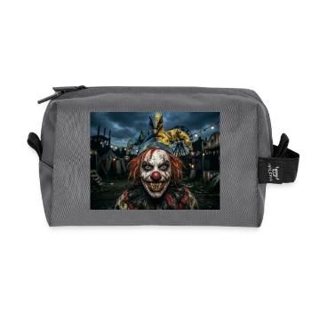 Fou de clown - Trousse de toilette en tissu recyclé - anthracite - Devant