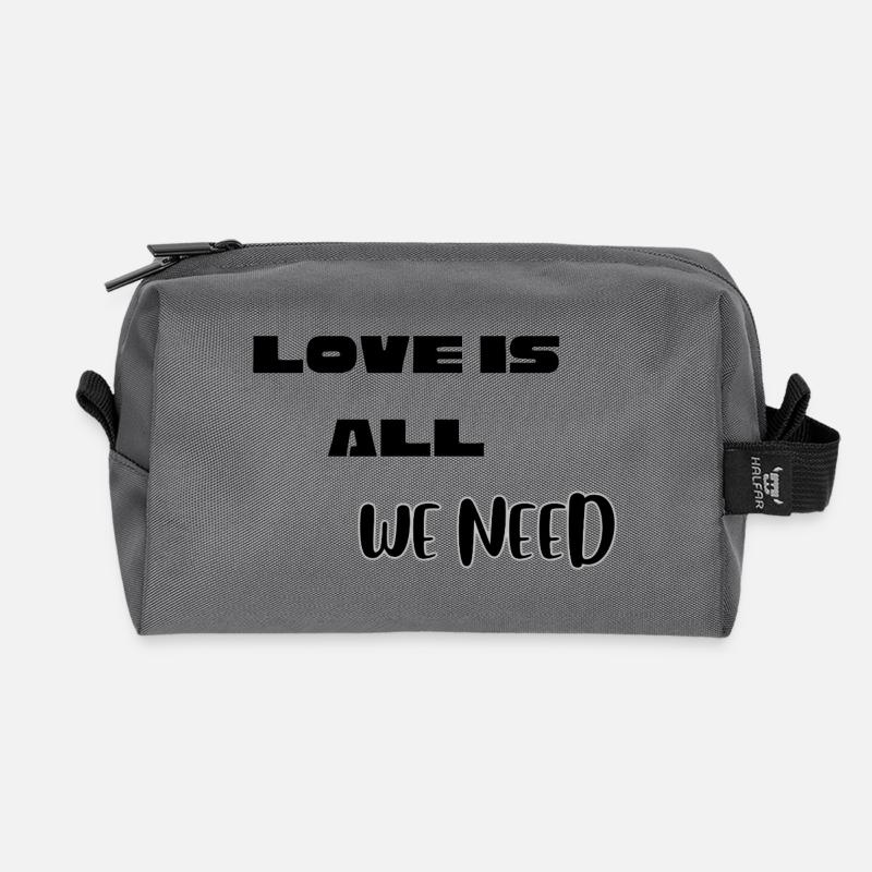 Lustiges Valentins-Liebeshemd - Recycelte Kulturtasche - Anthrazit