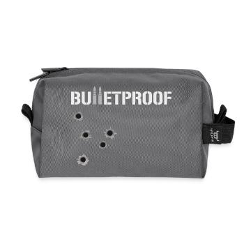 Bulletproof Holes for her - Recycled Toiletry Zip Bag - anthracite - Front