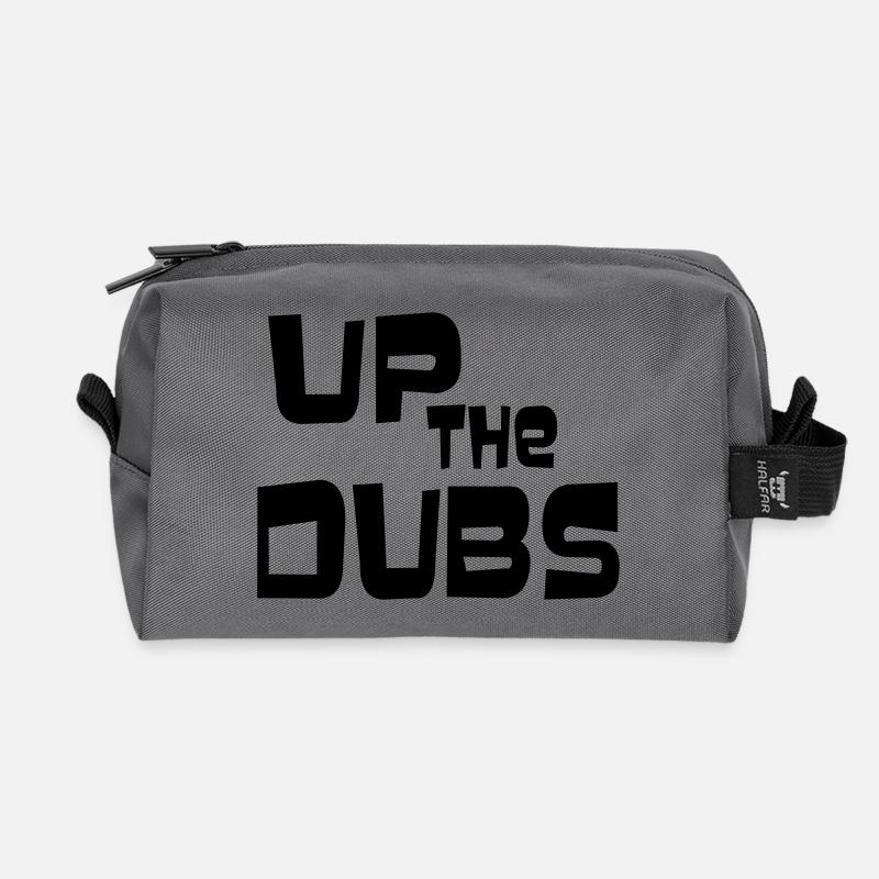 UP THE DUBS - Recycled Toiletry Zip Bag - anthracite